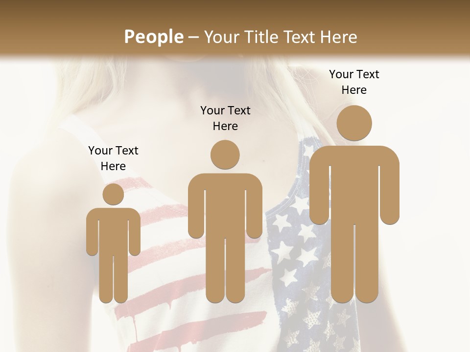 Skinny America Caucasian PowerPoint Template