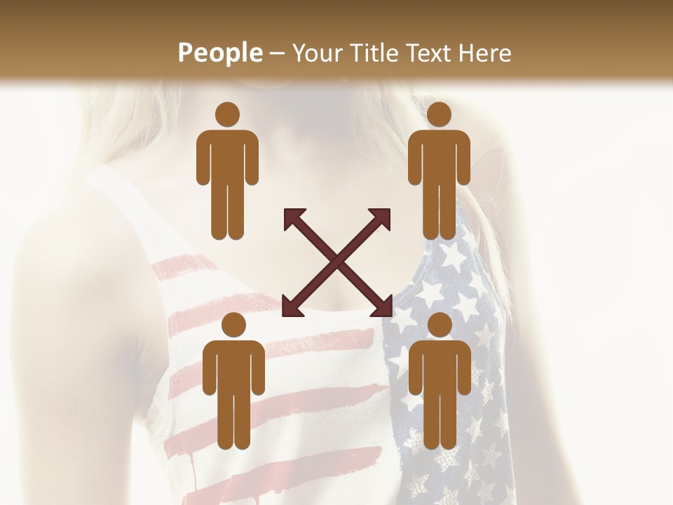 Skinny America Caucasian PowerPoint Template