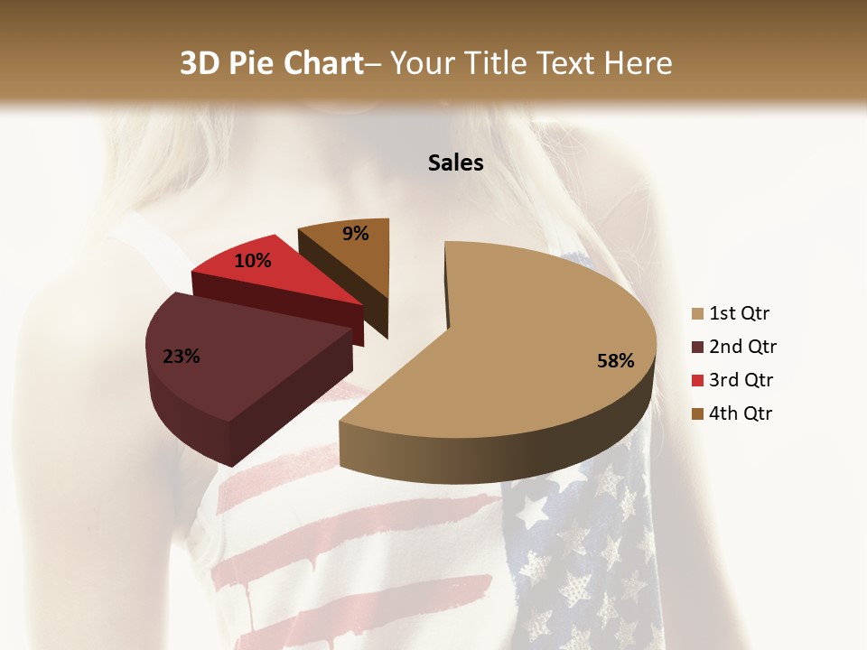 Skinny America Caucasian PowerPoint Template