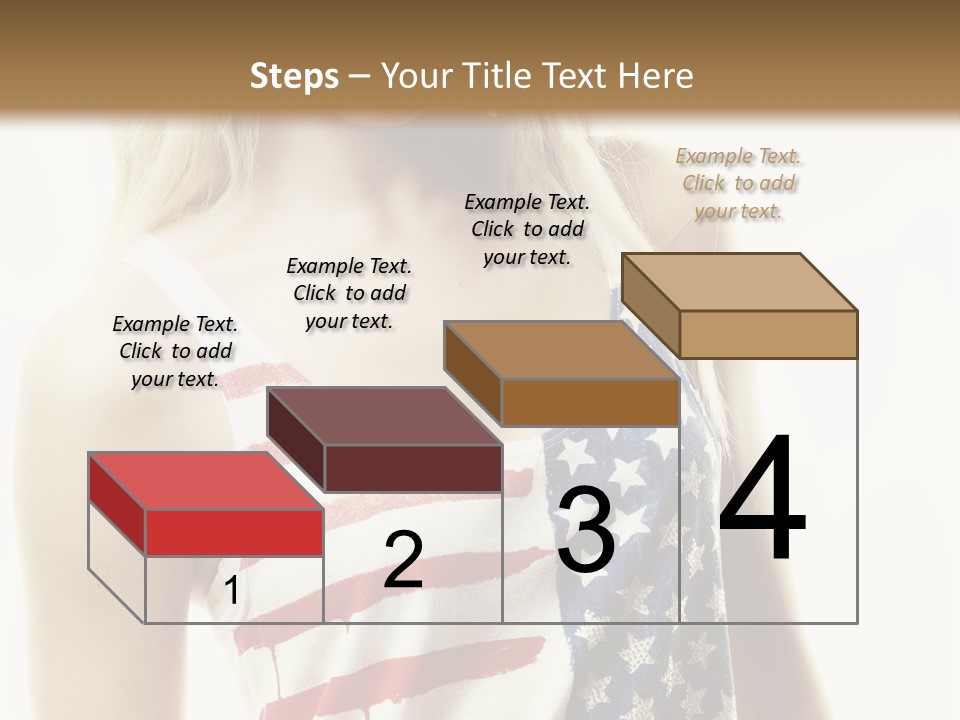 Skinny America Caucasian PowerPoint Template
