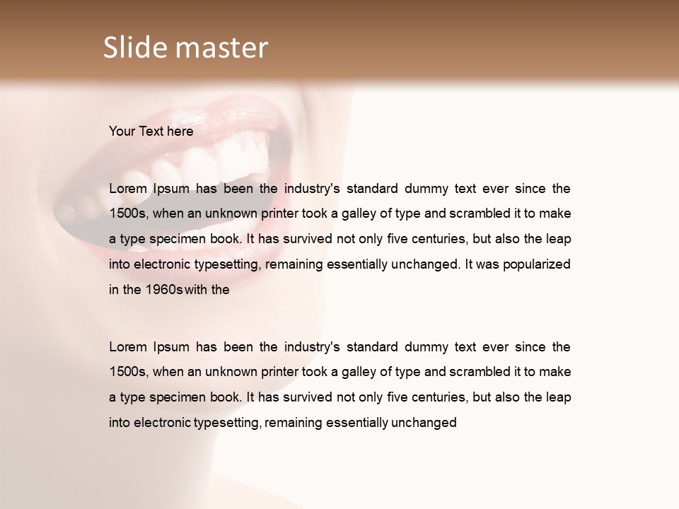 Joyful Fresh Person PowerPoint Template