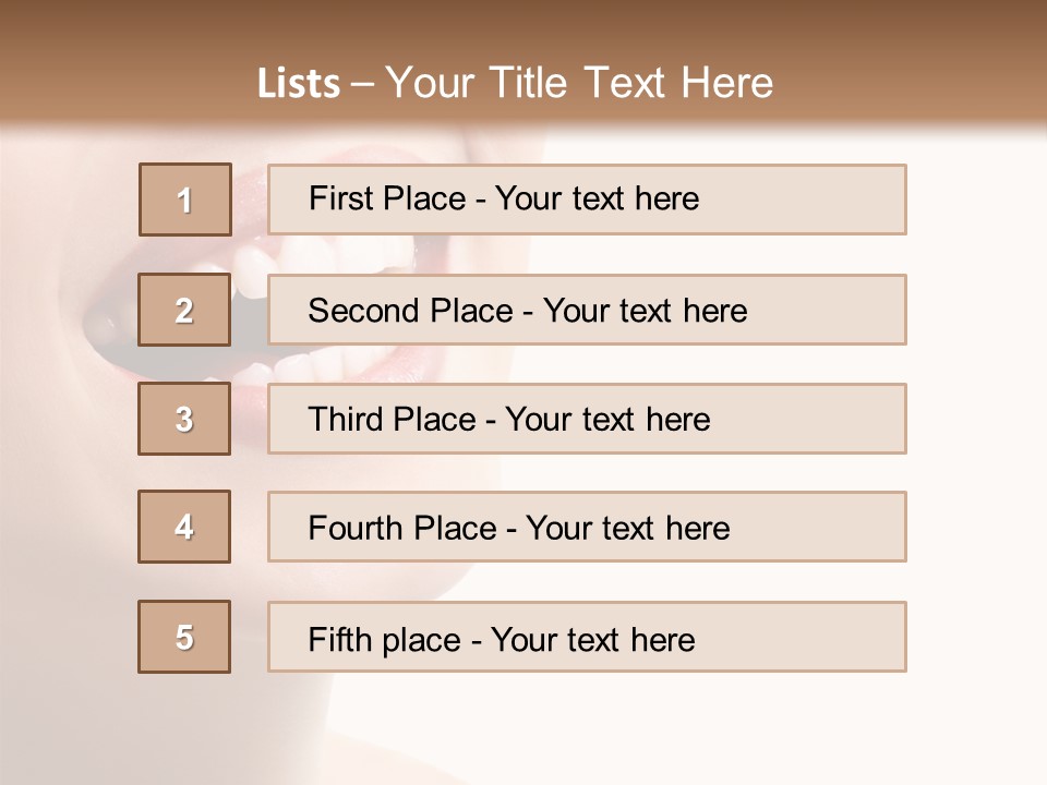 Joyful Fresh Person PowerPoint Template
