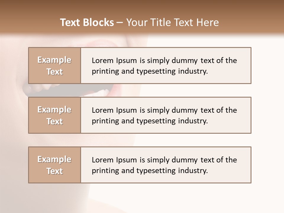 Joyful Fresh Person PowerPoint Template