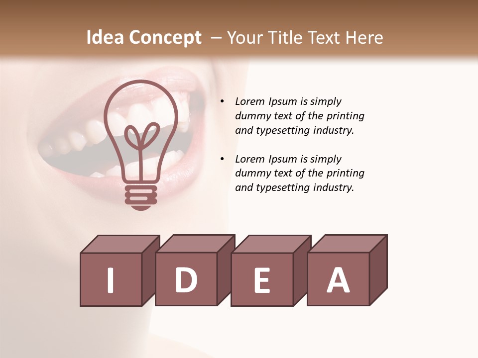 Joyful Fresh Person PowerPoint Template