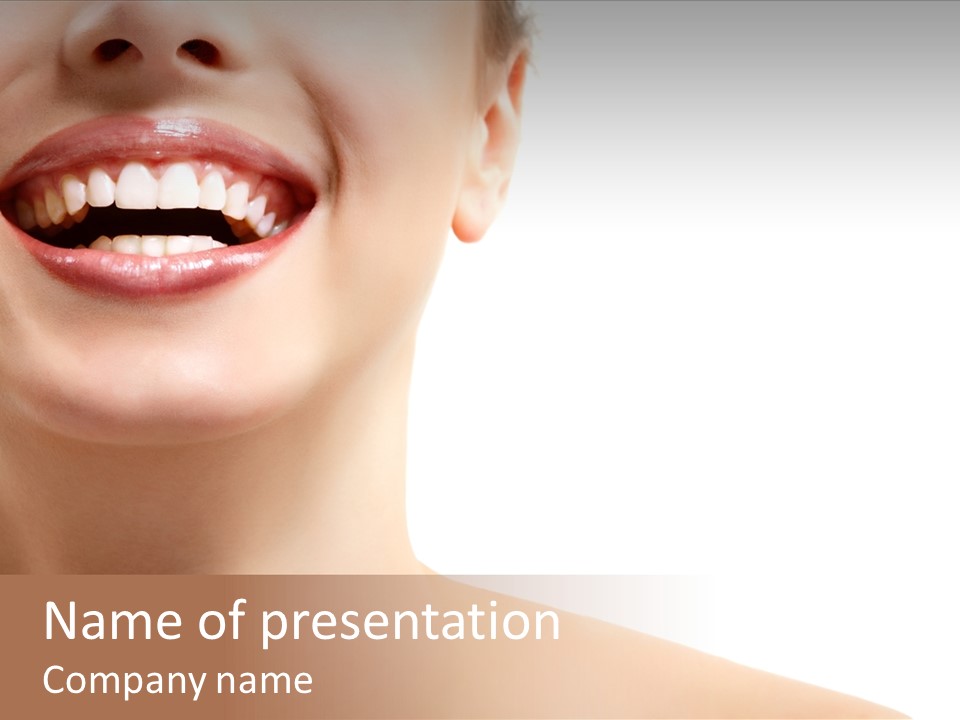 Mouth Beauty Person PowerPoint Template