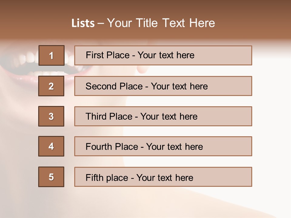 Mouth Beauty Person PowerPoint Template