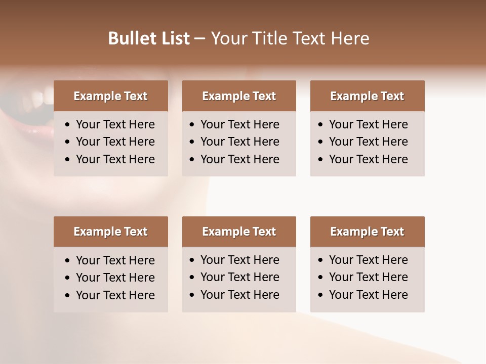 Mouth Beauty Person PowerPoint Template