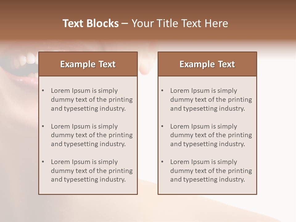 Mouth Beauty Person PowerPoint Template
