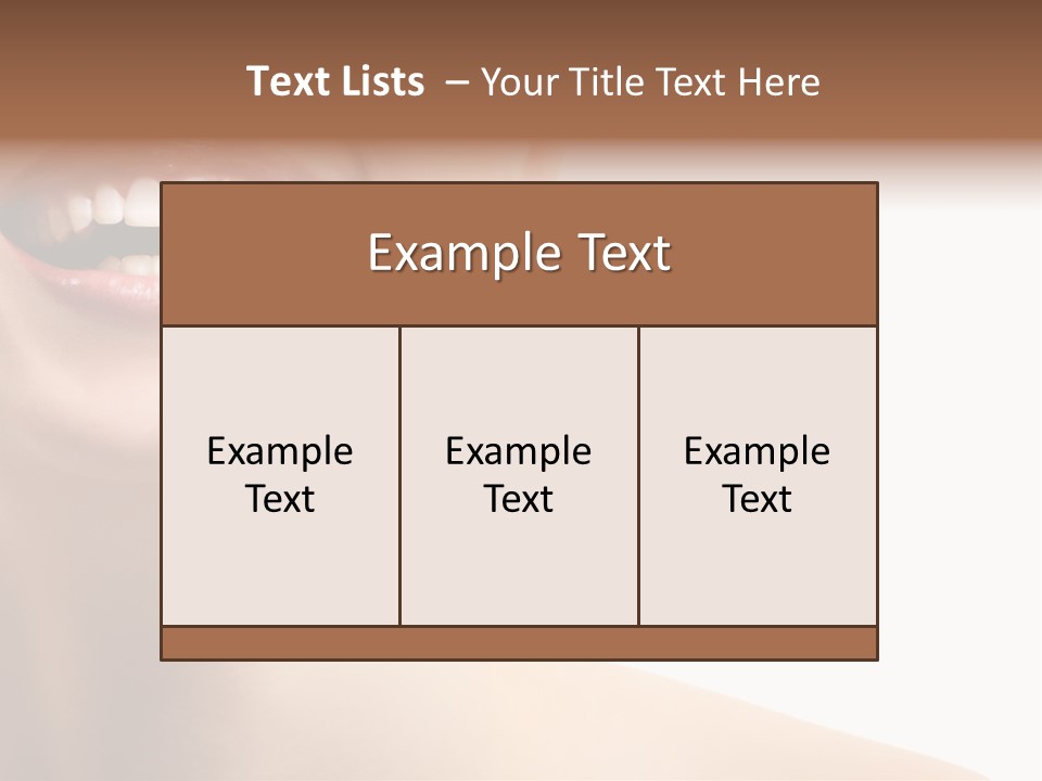 Mouth Beauty Person PowerPoint Template