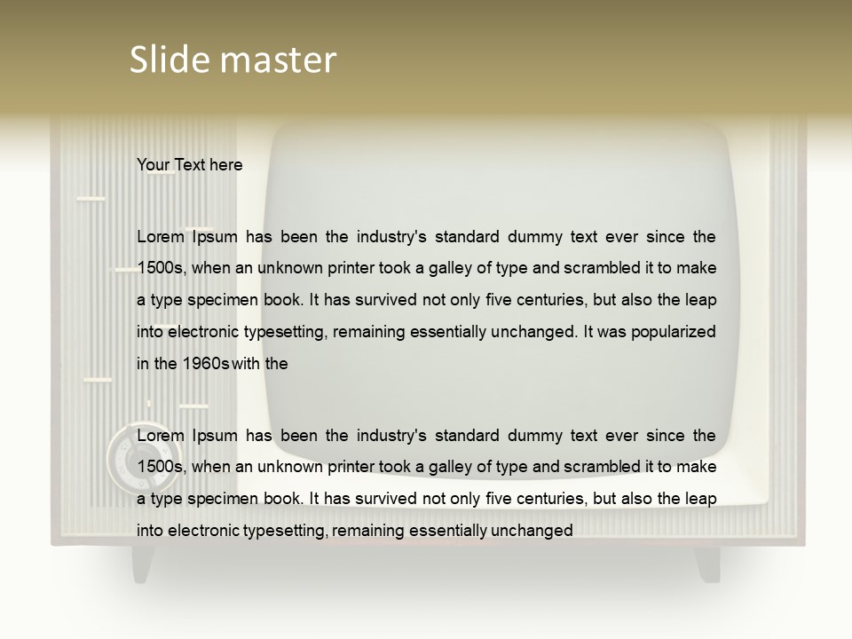 Knob Nobody Show PowerPoint Template