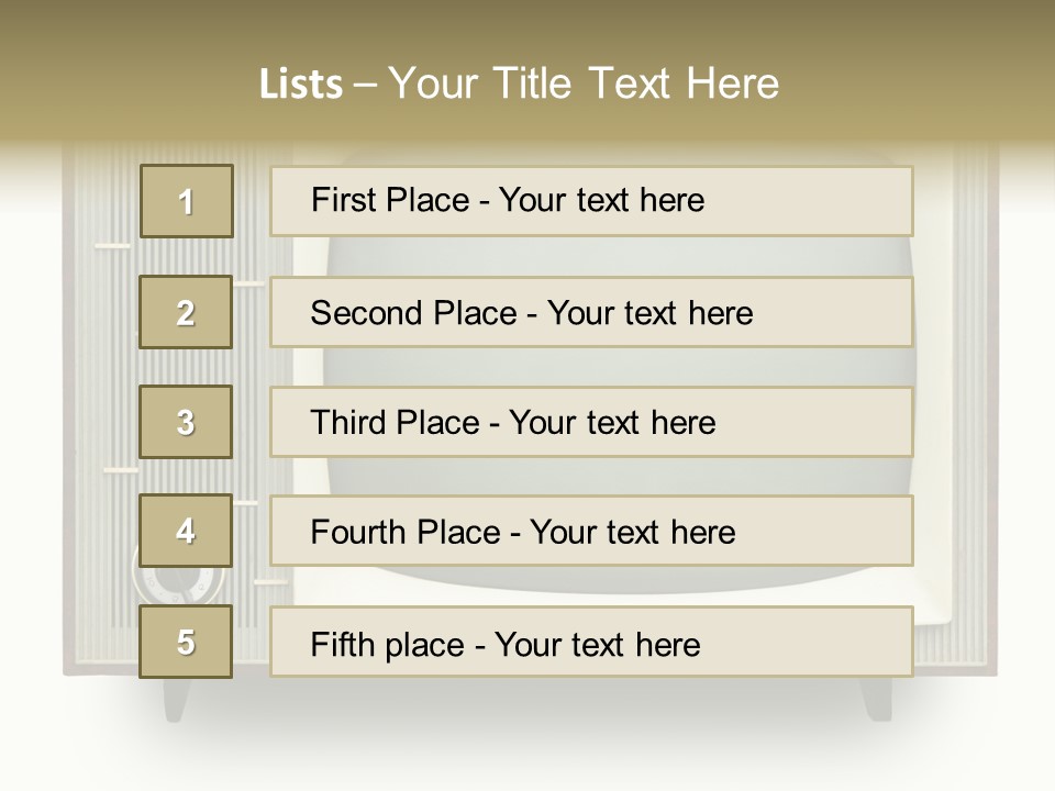 Knob Nobody Show PowerPoint Template