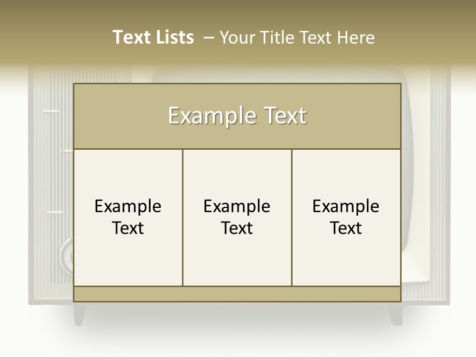 Knob Nobody Show PowerPoint Template