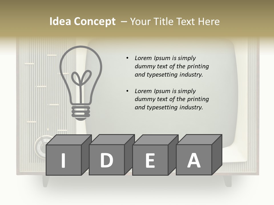 Knob Nobody Show PowerPoint Template