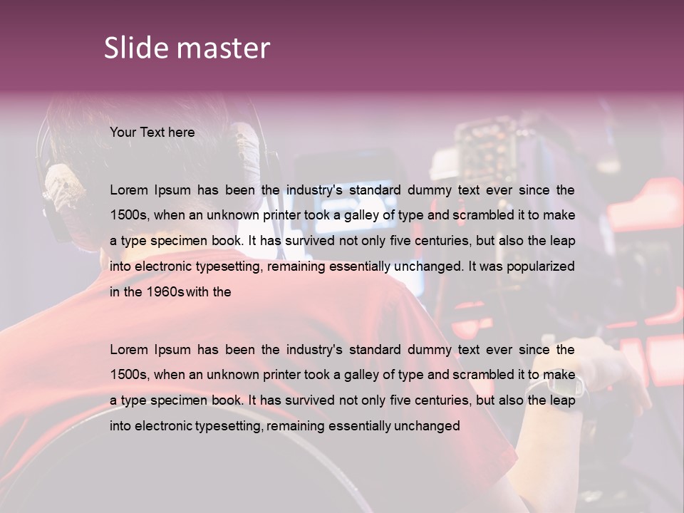 Industry Tripod Screen Movie PowerPoint Template