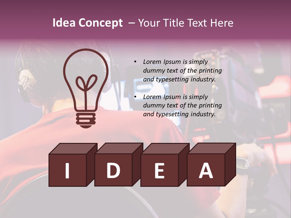 Industry Tripod Screen Movie PowerPoint Template