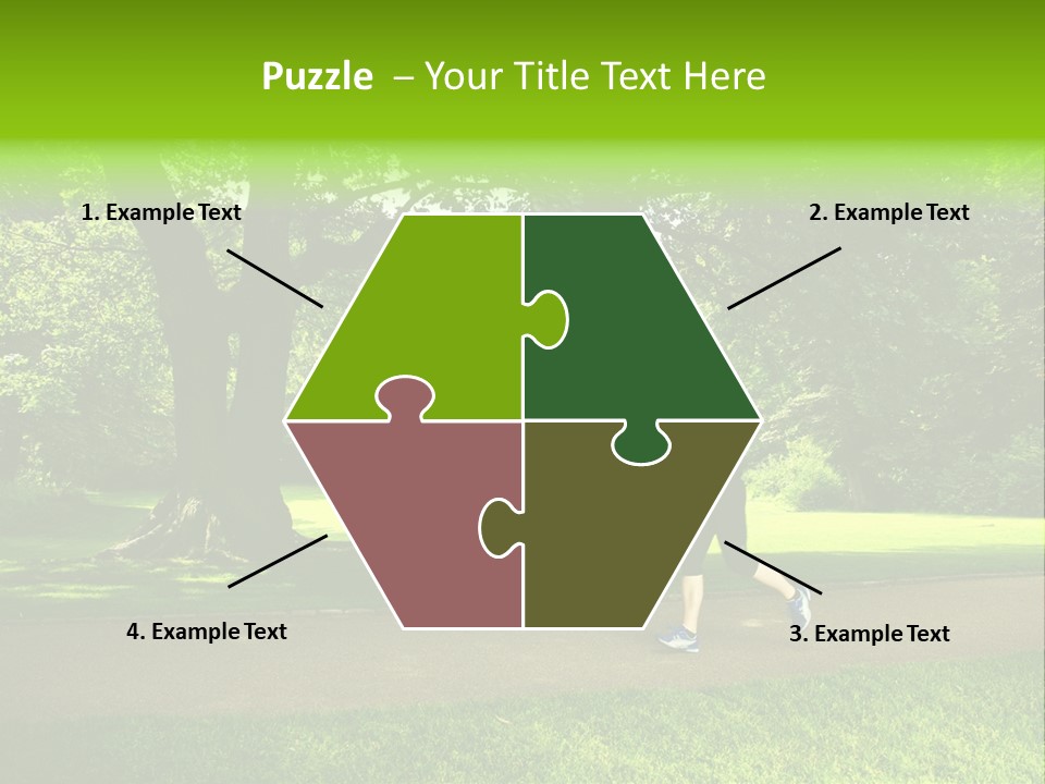 Jogger Exercise Racing PowerPoint Template