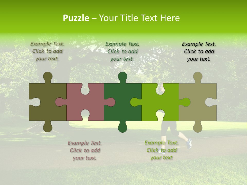 Jogger Exercise Racing PowerPoint Template