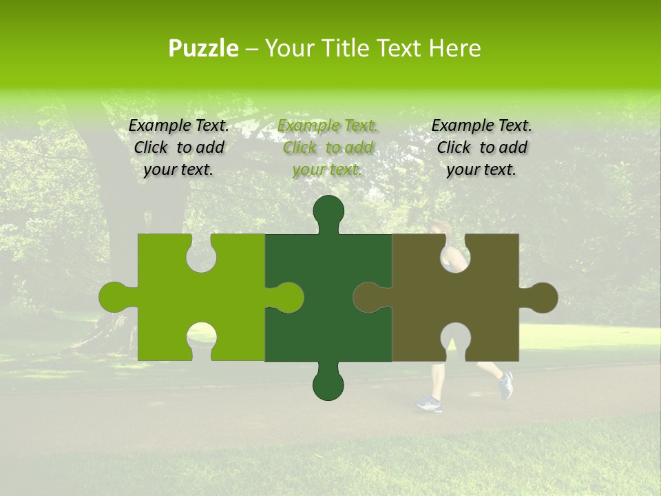 Jogger Exercise Racing PowerPoint Template