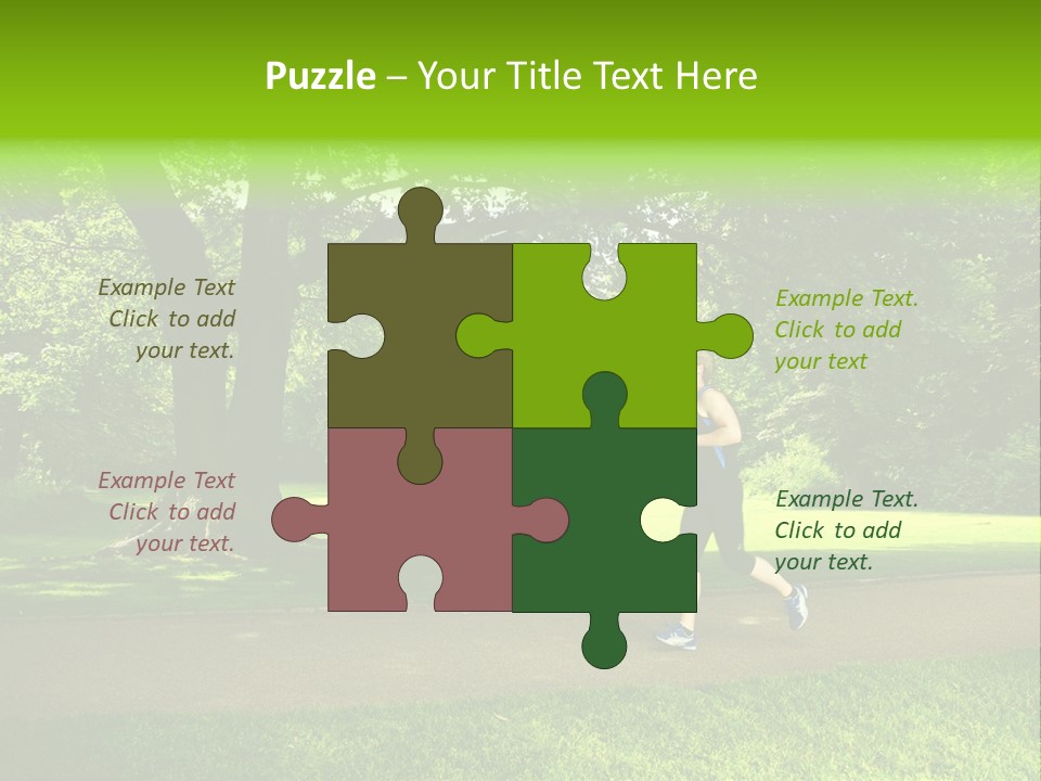 Jogger Exercise Racing PowerPoint Template