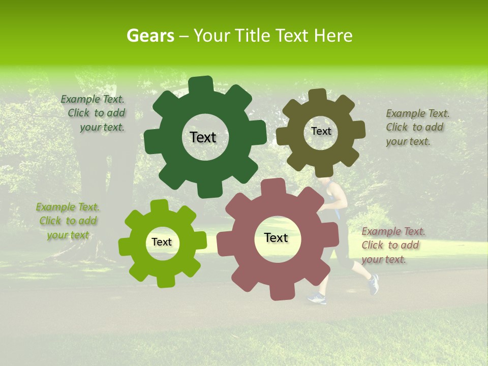 Jogger Exercise Racing PowerPoint Template