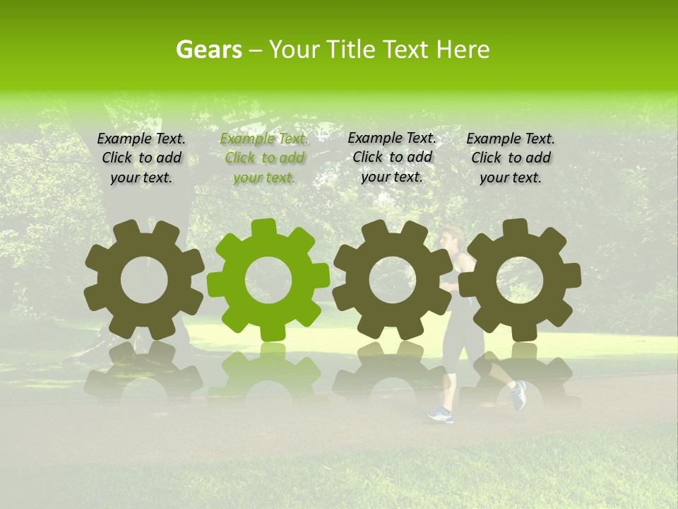 Jogger Exercise Racing PowerPoint Template