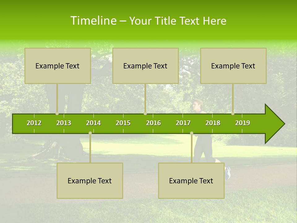 Jogger Exercise Racing PowerPoint Template