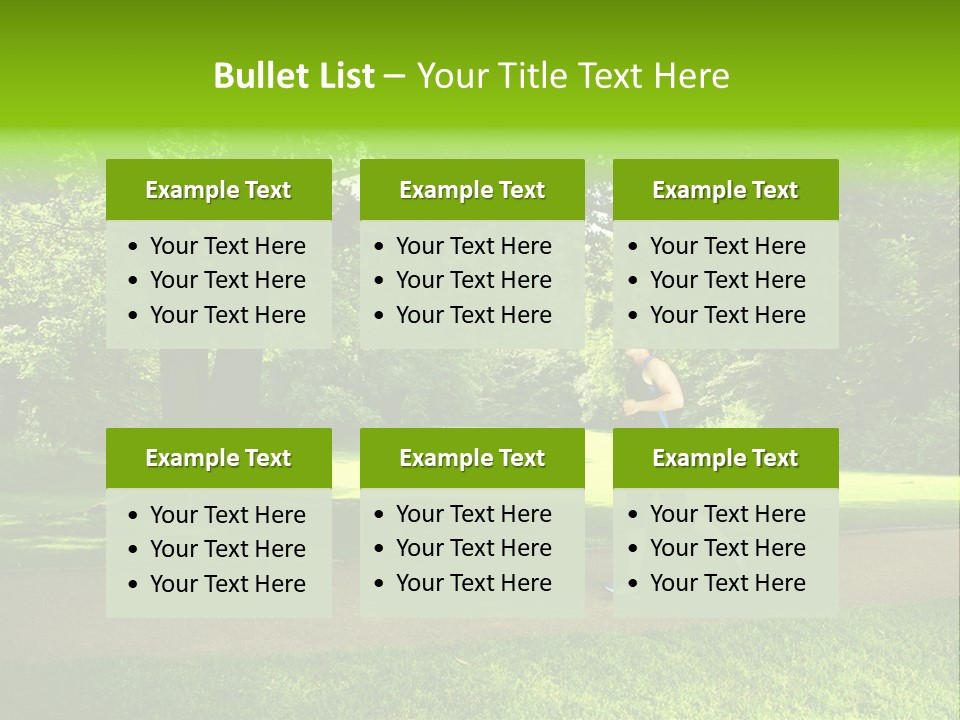 Jogger Exercise Racing PowerPoint Template