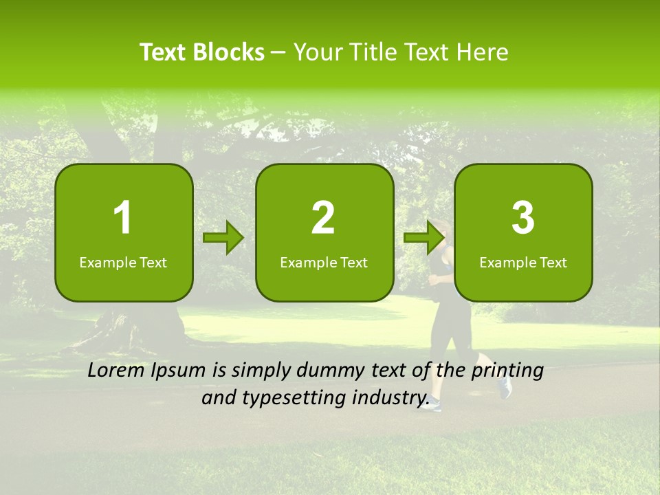 Jogger Exercise Racing PowerPoint Template