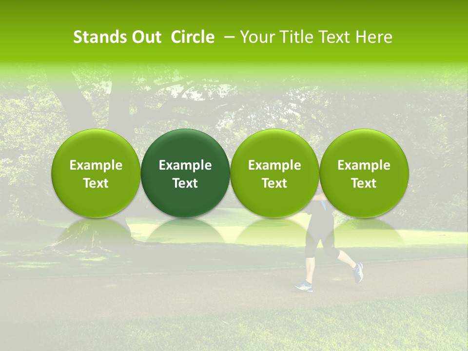 Jogger Exercise Racing PowerPoint Template