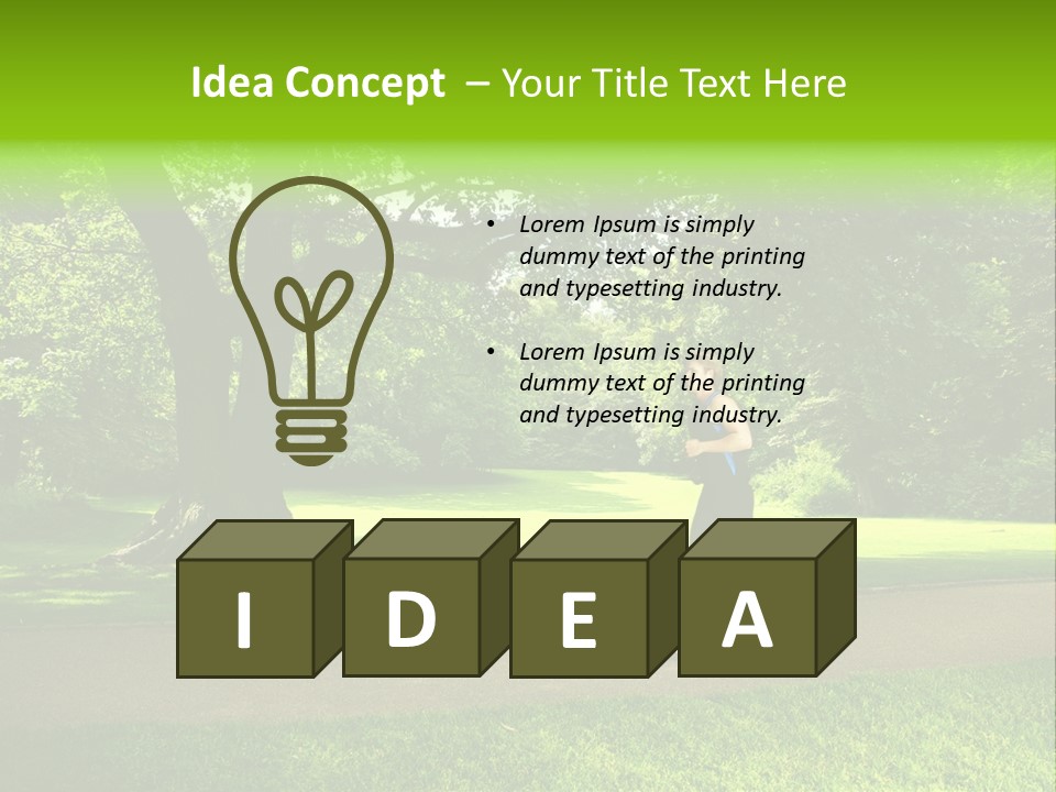 Jogger Exercise Racing PowerPoint Template