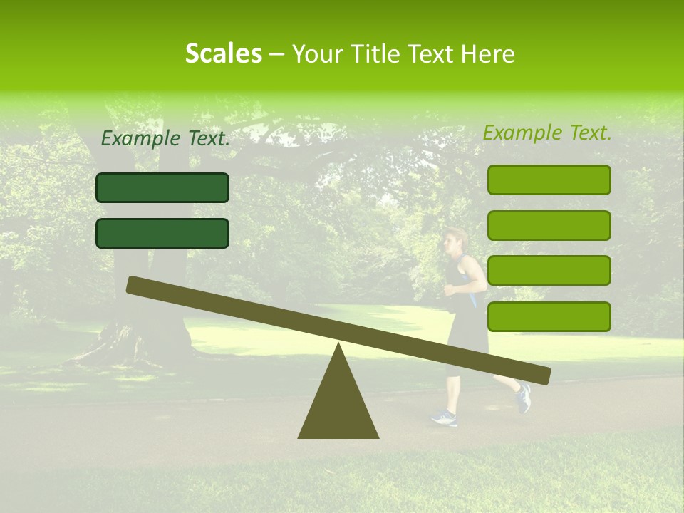 Jogger Exercise Racing PowerPoint Template