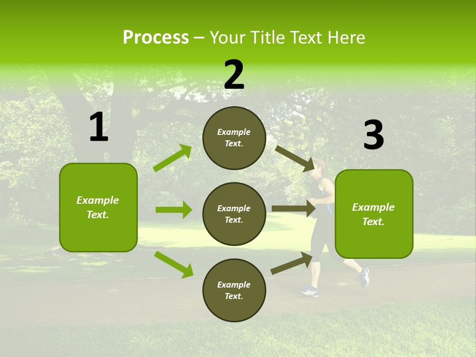 Jogger Exercise Racing PowerPoint Template