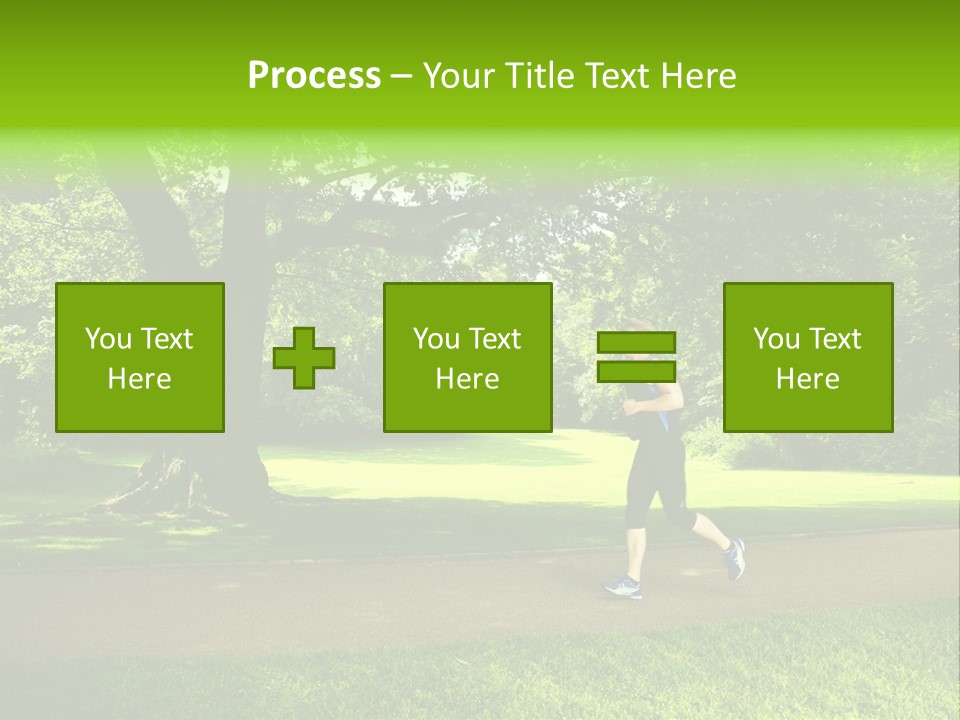 Jogger Exercise Racing PowerPoint Template