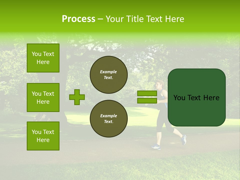 Jogger Exercise Racing PowerPoint Template