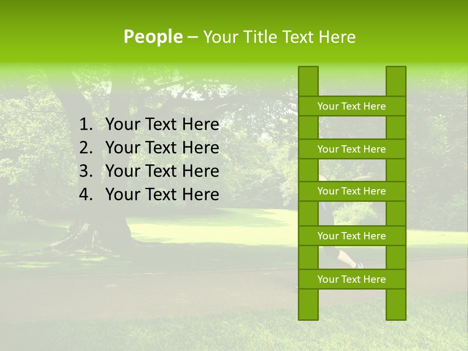 Jogger Exercise Racing PowerPoint Template