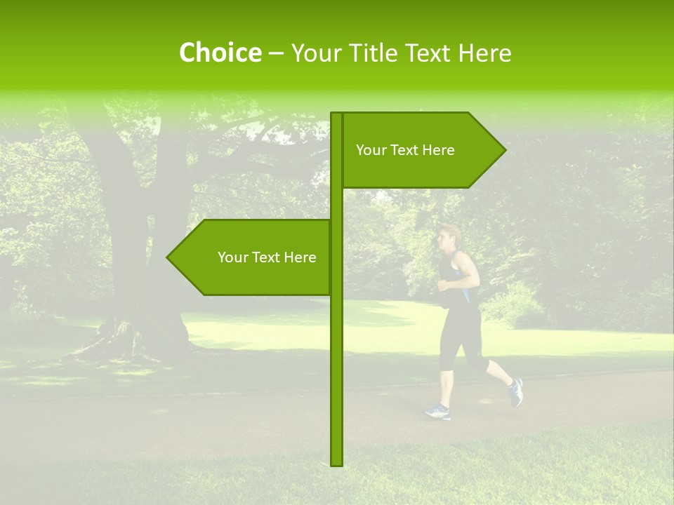 Jogger Exercise Racing PowerPoint Template