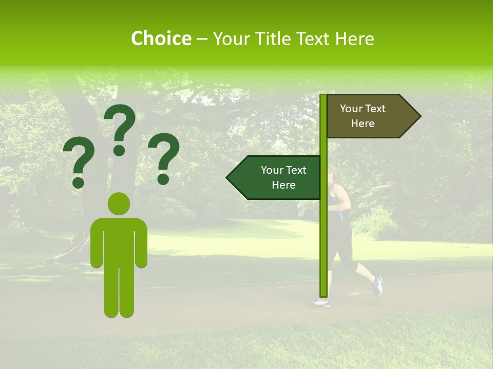 Jogger Exercise Racing PowerPoint Template