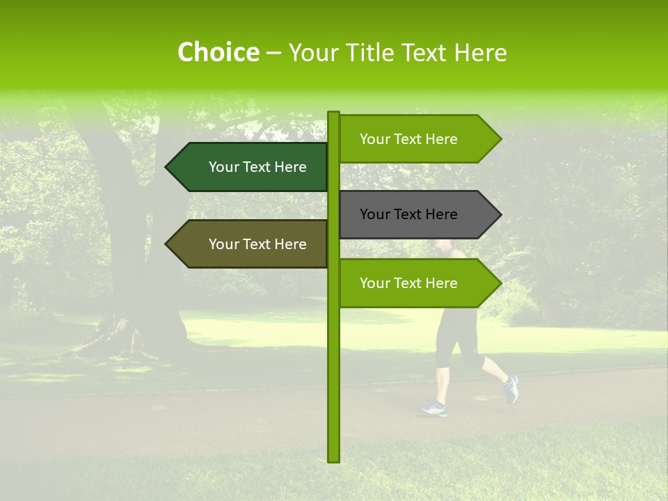 Jogger Exercise Racing PowerPoint Template