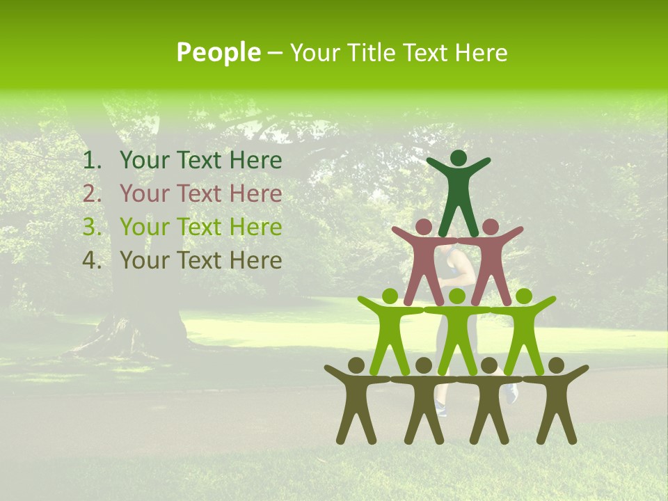 Jogger Exercise Racing PowerPoint Template