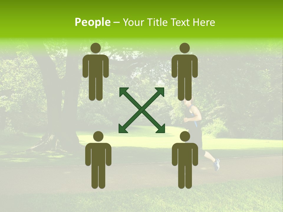 Jogger Exercise Racing PowerPoint Template