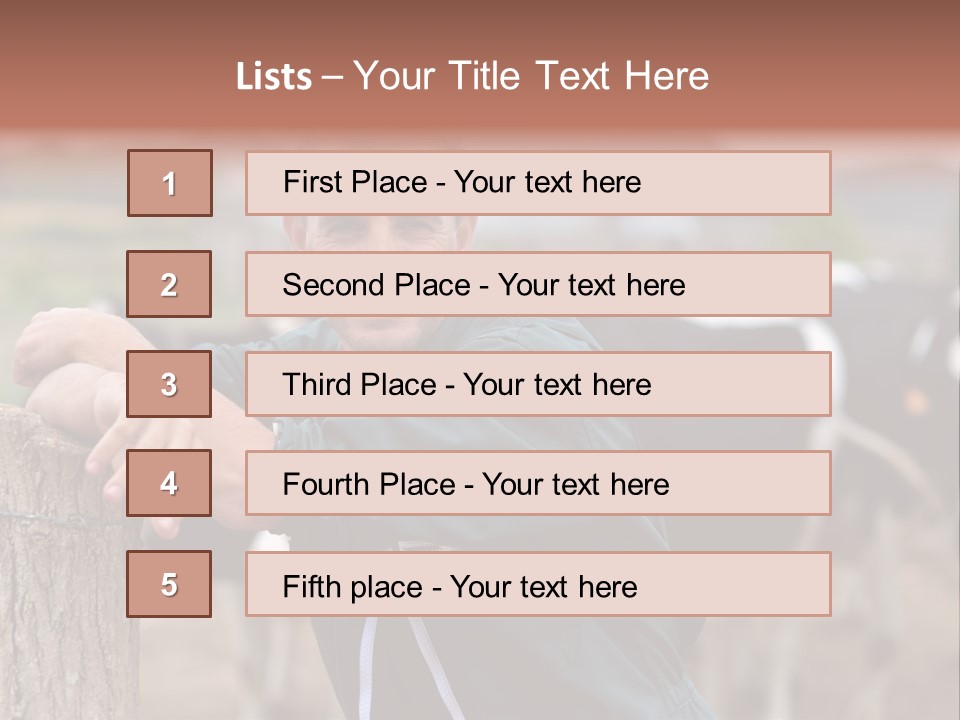 Countryside Cattle Agriculture PowerPoint Template