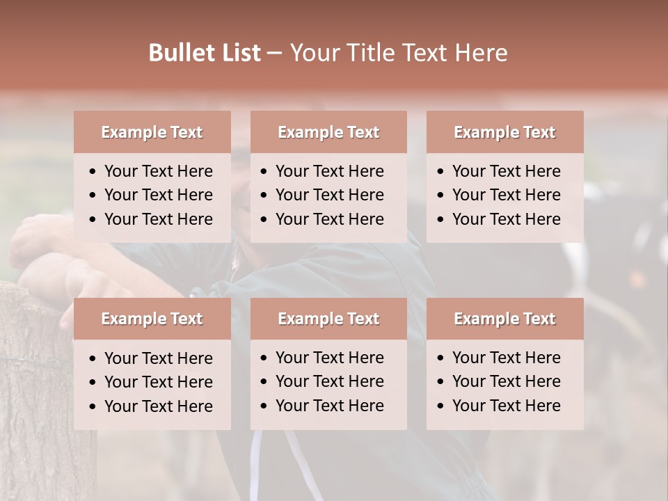 Countryside Cattle Agriculture PowerPoint Template