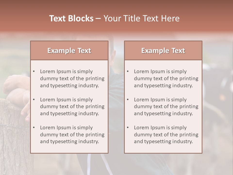 Countryside Cattle Agriculture PowerPoint Template