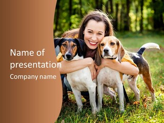 Purebred Beautiful Pet PowerPoint Template