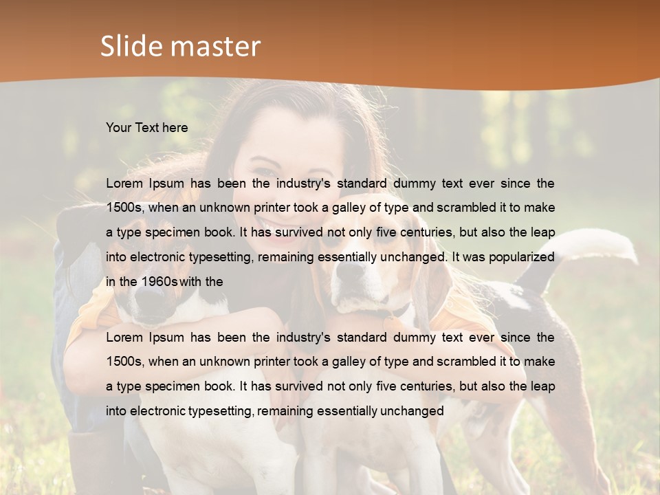 Purebred Beautiful Pet PowerPoint Template