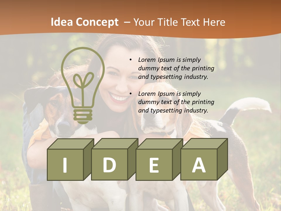 Purebred Beautiful Pet PowerPoint Template