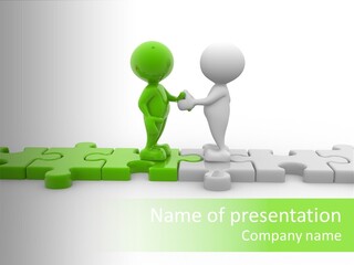 People Manager Puzzle PowerPoint Template