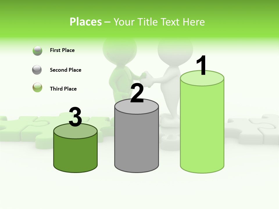 People Manager Puzzle PowerPoint Template