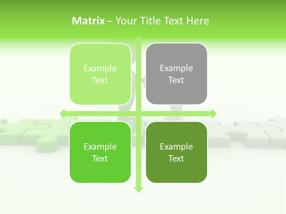 People Manager Puzzle PowerPoint Template