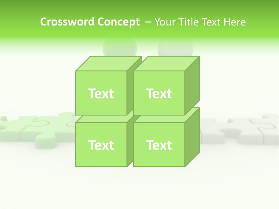 People Manager Puzzle PowerPoint Template